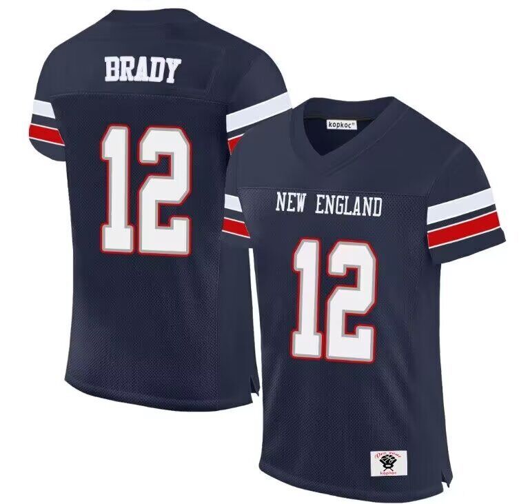 Men New England Patriots #12 Brady Blue 2024 Nike Limited NFL throwback Jersey->new england patriots->NFL Jersey